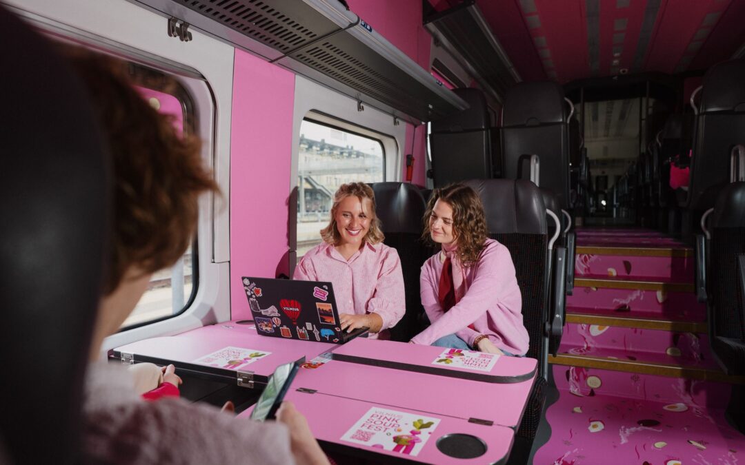 Vilnius launches a playful Pink Soup Train as rail travel rises across Europe