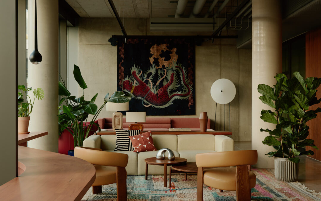 Bruzkus Greenberg combine Hospitality, Residential, and Workplace Design for Shared Amenity Spaces at C1